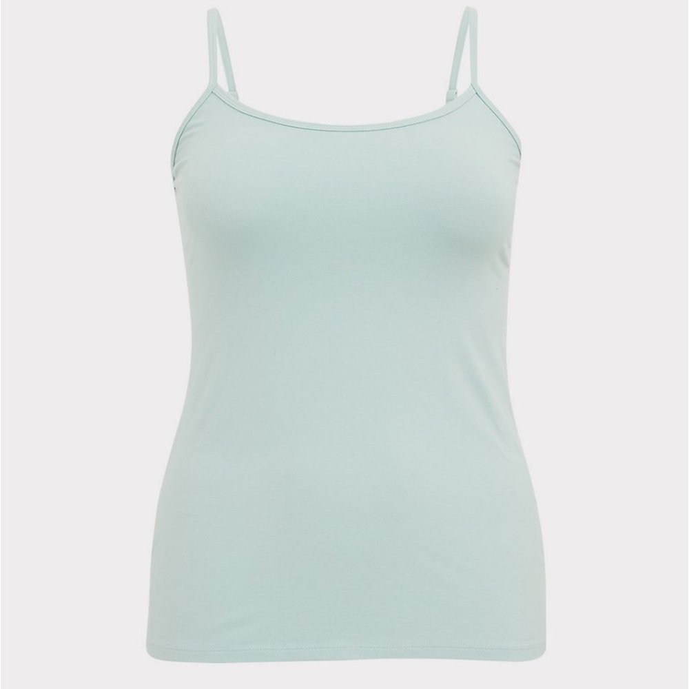 Torrid Mint Blue (Harbor Gray) Scoop Neck Foxy Cami sz 5 NWT